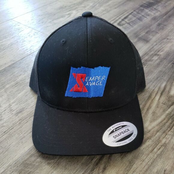 Semper Savage Other - Semper Savage Baseball Cap Adjustable Snapback Mens Black Hat